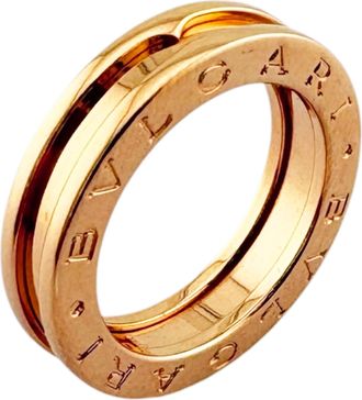 Bulgari Gold Pink Gold Pink Gold (18K) Band Ring (Pre-Owned)