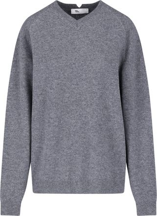 Sibel Saral Grey Kerem V-Neck Wool Sweater