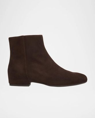 Aquatalia 35mm Ulyssa Waterproof Suede Hidden Wedge Ankle Boots