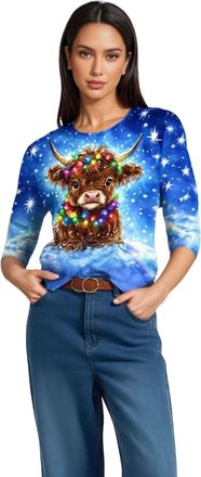 Generic Christmas Jumpers For Women Christmas Tshirts Xmas Jumpers Sparkly Tops Ladies Sweatshirts Light Up T Shirt Funny Clothes Xmas Dresses Plus Size Cloth