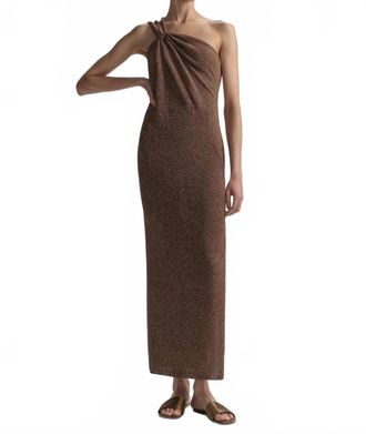 A.L.C. Mimi Knitted Dress In Milk Chocolate