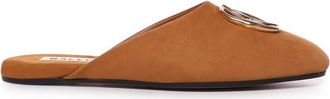 Bally Gylon Logo Emblem Slippers, Brand Size 39 ( US Size 8.5 )