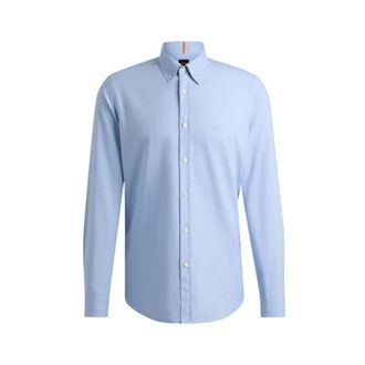 HUGO BOSS Overhemden > Casual Overhemden - Heren - Casual Overhemden - Blauw - 2XL - Overhemden