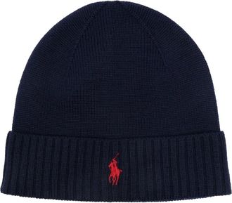 Polo Ralph Lauren Accessories, male, Blue, ONE SIZE, Wool Beanie
