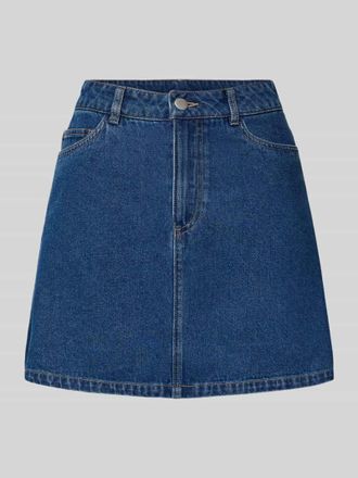 Pieces A-Linie Jeansrock aus Baumwoll-Mix mit Viskose-Anteil Modell ABBI in Jeansblau, Gr&ouml;&szlig;e XS