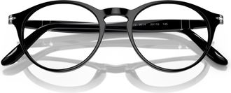 Persol 0po3092v Glossy Black Acetate Round Frame Eyeglasses