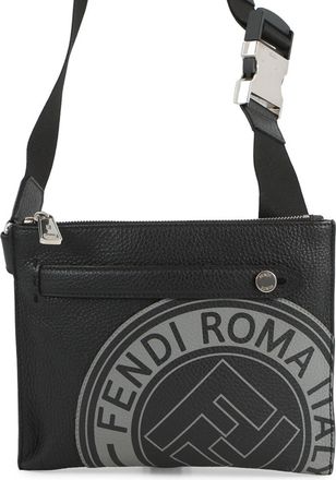 Fendi Black Leather Handbag Shoulder Bag (Pre-Owned)