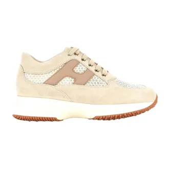 Hogan Sneakers, female, Beige, Size: 7 1/2 US Interactive Sneakers