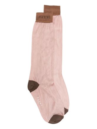 Marni logo socks - Pink