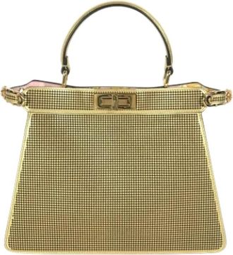 Fendi Pre-owned Leather fendi-bags - Dames - Vintage Handtas - Geel - ONE Size - Leer - Vintage