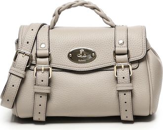 Mulberry Leren Beige Schoudertas met Hangslot - Dames - Handtassen - Beige - ONE Size - Leer - Tassen
