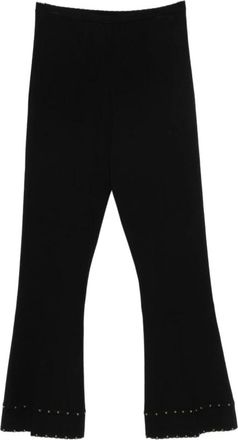Twinset Elegante Nero Broek Aw 25 - Dames - Wijde Broeken - Zwart - S - Broeken