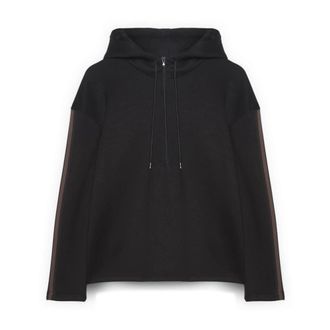 Fiorella Rubino Dames, Sweatshirts & Hoodies, Zwart, Maat: M Viscose