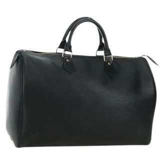 Louis Vuitton Pre-owned Handbags, female, Black, Size: ONE SIZE Pre-owned Speedy 35 Handbag