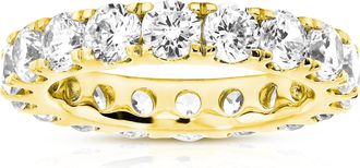 Vir Jewels 3 cttw Lab Grown Diamond Eternity Ring Wedding Band in 14K Yellow Gold For Women