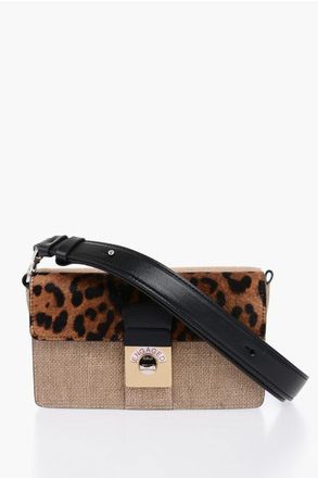 Maison Margiela Two-Tone Crossbody Bag With Animalier Detail size One Size