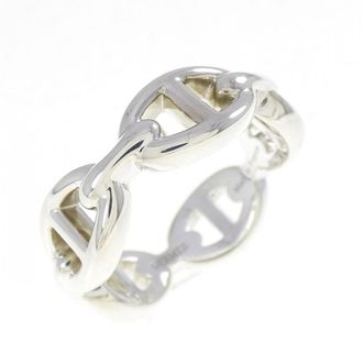 Herm&egrave;s Silver Silver 925 Band Ring (Pre-Owned)