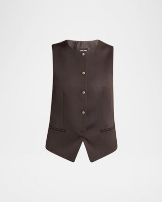 Giorgio Armani Single-Breasted Wool Vest
