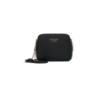 Guess Mirema Woven Mini Crossbody - Dames - Schoudertassen - Zwart - ONE Size - Leer - Tassen