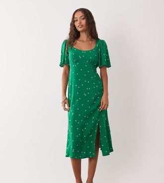 Nobody's Child Dee Dee - Vestito midi verde-Argento