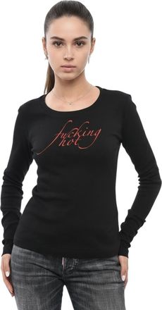 Dsquared2 Black Graphic Crew Neck T-Shirt