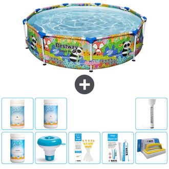 Bestway Piscina Bestway Steel Pro Redonda - Animales - 274x66 Cm - 7-piezas S43326