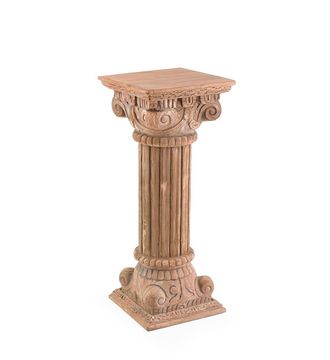 Moycor Columna pedestal de madera beige