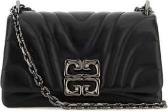 Givenchy Black Leather Small 4g Soft Shoulder Bag