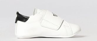 Dsquared2 Sneakers low-top da bambino in pelle di agnello con chiusura a strappo