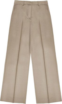 Incotex flannel trousers - women - Virgin Wool - 38 - Neutrals