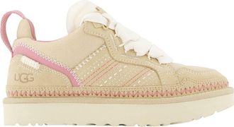 UGG Womens Lowmel Meadow Sneaker Beige Calfskin