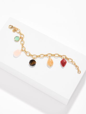 Talbots Thea Charm Bracelet - Multi/Gold - 001 Talbots