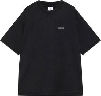 Won Hundred LA LS Italic Shirt - Heren - Tops - Zwart - Maat: L Katoen