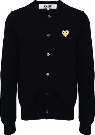Comme Des Gar&ccedil;ons U Round-Neck Gold Emblem Knit