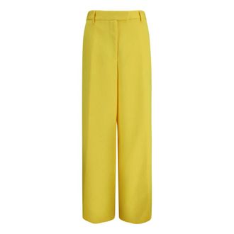 Dries Van Noten Pantalones Anchos - Trousers - Mujer - Amarillo - S