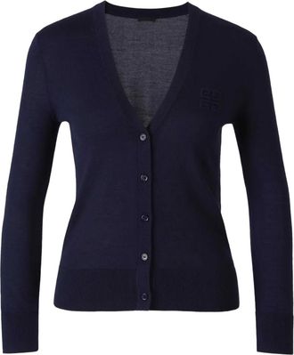 Givenchy Cardigan con scollo a V e bottoni - Blu