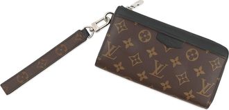 Louis Vuitton Monogram Macassar Black Monogram Macassar Noir Long Wallet (Bi-Fold) (Pre-Owned)