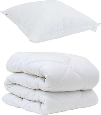 vidaXL Edred&oacute;n Con Almohada 2 Pcs Microfibra Vidaxl