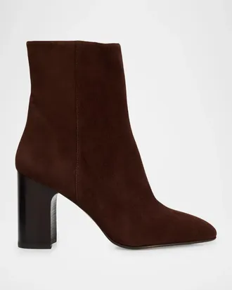 Stuart Weitzman Mulberry Suede Ankle Boots