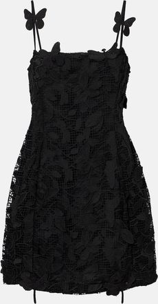 Blumarine Embroidered lace minidress
