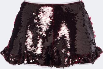 Simone Rocha Ruffled sequined shorts