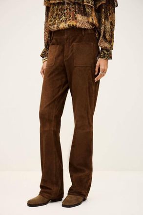 BA&SH Mossi Wide-Legged Trousers In Terre
