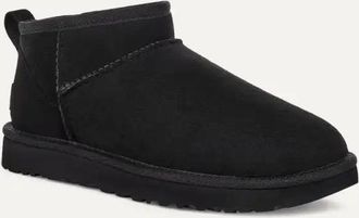 UGG Suede Mini Boots Slippers - Black