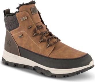 Rieker Winter Veterlaarzen - Heren - Winterlaarzen - Bruin - 42 EU - Leer - Schoenen