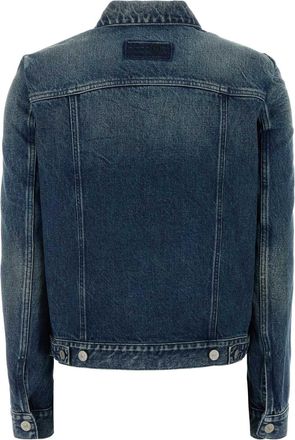 Maison Margiela Womens Cotton Denim Jacket Blue
