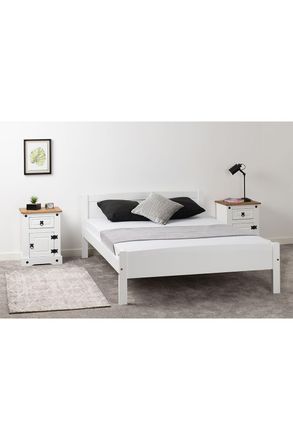 Seconique Amber 46 Double Bed in White
