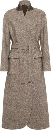 Brunello Cucinelli Coat with monili in Brown at Nordstrom, Size 46 It