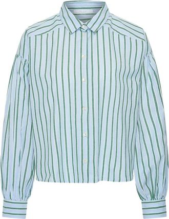 By-Bar Amsterdam Sarah Korte Zee Blouse - Dames - Blouses & Shirts - Veelkleurig - Maat: S Katoen