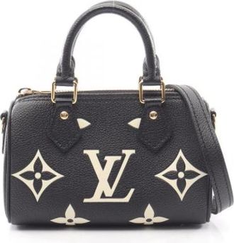 Louis Vuitton Pre-owned Vintage Monogram Empreinte Handbag - Dames - Vintage Handtas - Zwart - ONE Size - Vintage