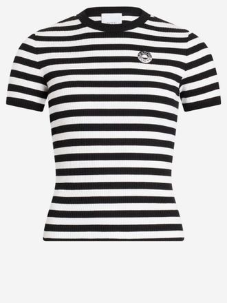 Patou Baumwoll-T-Shirt mit Streifenmuster